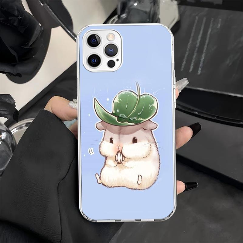 Милый Прекрасный Хомяк Питомец Чехол для Телефона iPhone 13 12 Mini 11 Pro X XS Max XR 7 Plus 8 SE 6 6S 5 5S Мягкий Силикон Fundas Чехол