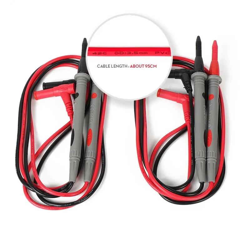 1 пара Универсальные щупы Измерительные провода Штырь Цифровой Игольчатый наконечник Мультиметр Тестер 20А 1000В