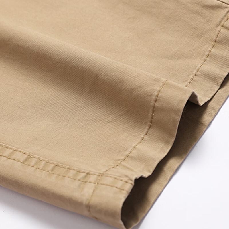 MaoRen Men's Cotton Lightweight Straight-Fit Casual Cargo Pants