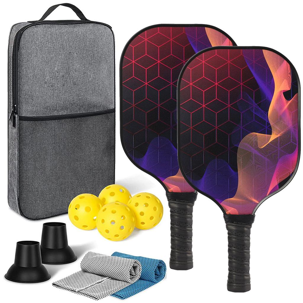 Пиковая ракетка из стекловолокна с УФ-цветной печатью, новый дизайн, группа, деятельность компании, воланы для отдыха на открытом воздухе, пляжные ракетки