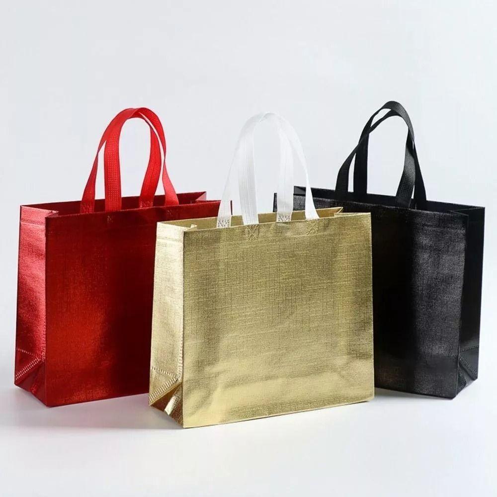 Non-woven Fabric Gift Packing Bag Solid Color Handbag New Shoe Bag