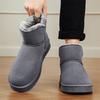 TUINANLE Нескользящие Толстые Плюшевые Снежные Ботинки Женские Платформа Мех Зимние Ботинки Мужские Слипоны Теплые Хлопковые Подкладные Ботинки Женские