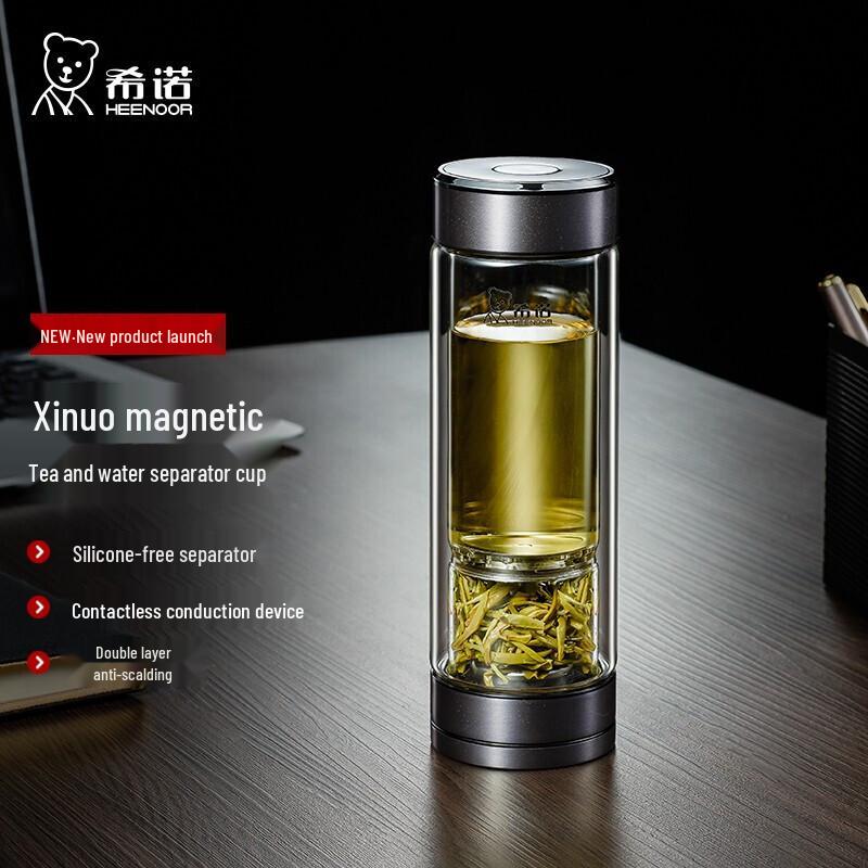 HEENOOR XN-7012 Double-Layer Tea Infuser Glass Bottle