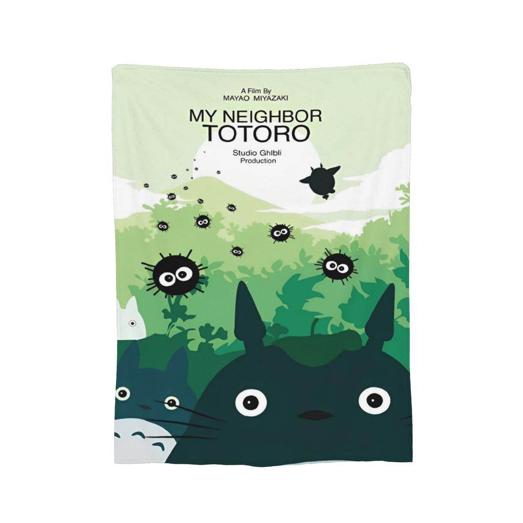 Традиционные вязаные одеяла Некобус Японские Т-Тоторо Кот-автобус Флисовый плед Постельные принадлежности Диван Портативные Мягкие Теплые Покрывала