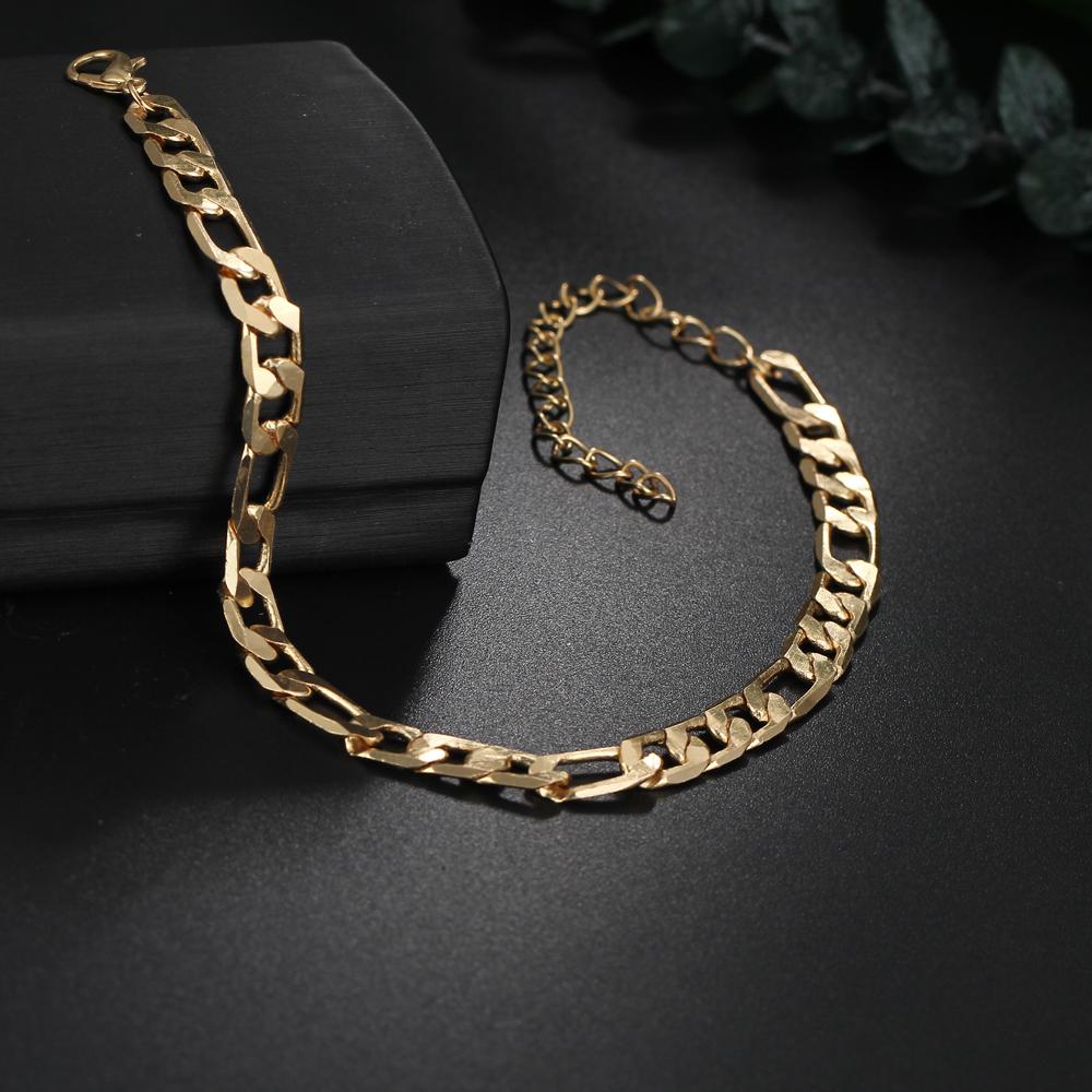 Glod Color Sequins Ankle для женщин Fashion Punk Style Link Chain Bracelet Accessories Boots Jewlery ARI