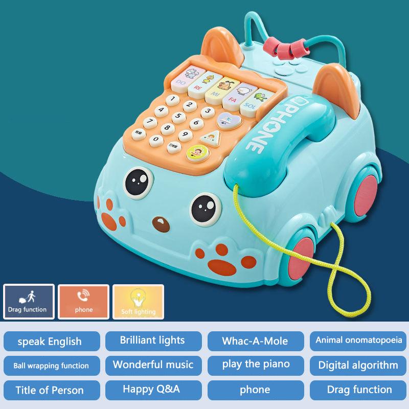 1 набор творческих забавных игрушек для моделирования стационарных телефонов, детских пазлов, музыкальных историй, игрушек для телефонов и машин, игрушек для детей раннего обучения, игрушек для телефонов и машин