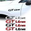 3D GT Line Emblem Metal Car Side Badge Decoration Rear Trunk Sticker For 107 108 206 207 208 308 307 508 2008 3008