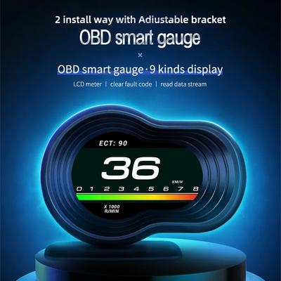 HD F9 Проекционный дисплей на лобовое стекло Детекция Четкий код неисправности автомобиля Для Hud Авто Электронные Аксессуары Obd Цифровой спидометр одометр