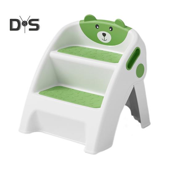 Детская складная лестница-стремянка для ванной комнаты, приучение к горшку, противоскользящая, безопасность малышей, 2 шага, установка-подставка для ног для горшка для детей, способствующая независимости