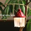 Лампа из сосновой шишки, аккумулятор, прочный водонепроницаемый походный светильник, ретро-атмосферная подвесная лампа для палатки, уличный кемпинг, пеший туризм, ураган, аварийное освещение