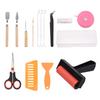 19pcs Craft Vinyl Weeding Tools Set with Brayer Tweezer Silhouettes Cameos Lettering Cutting DIY Art Supplies Craft
