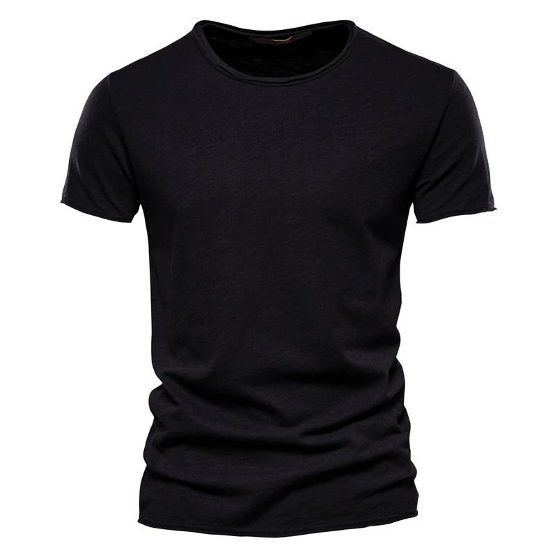 Summer Solid Color Short-sleeved Men's Slim Korean Fashion Casual Men's T-shirt