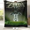 Ретро Z-Zelda Мультяшный Линк Игры Фланелевое Одеяло, Ультра Мягкий Теплый Плюшевый Плед для Дома Спальни Кровати Дивана Походного Пикника Ребенка