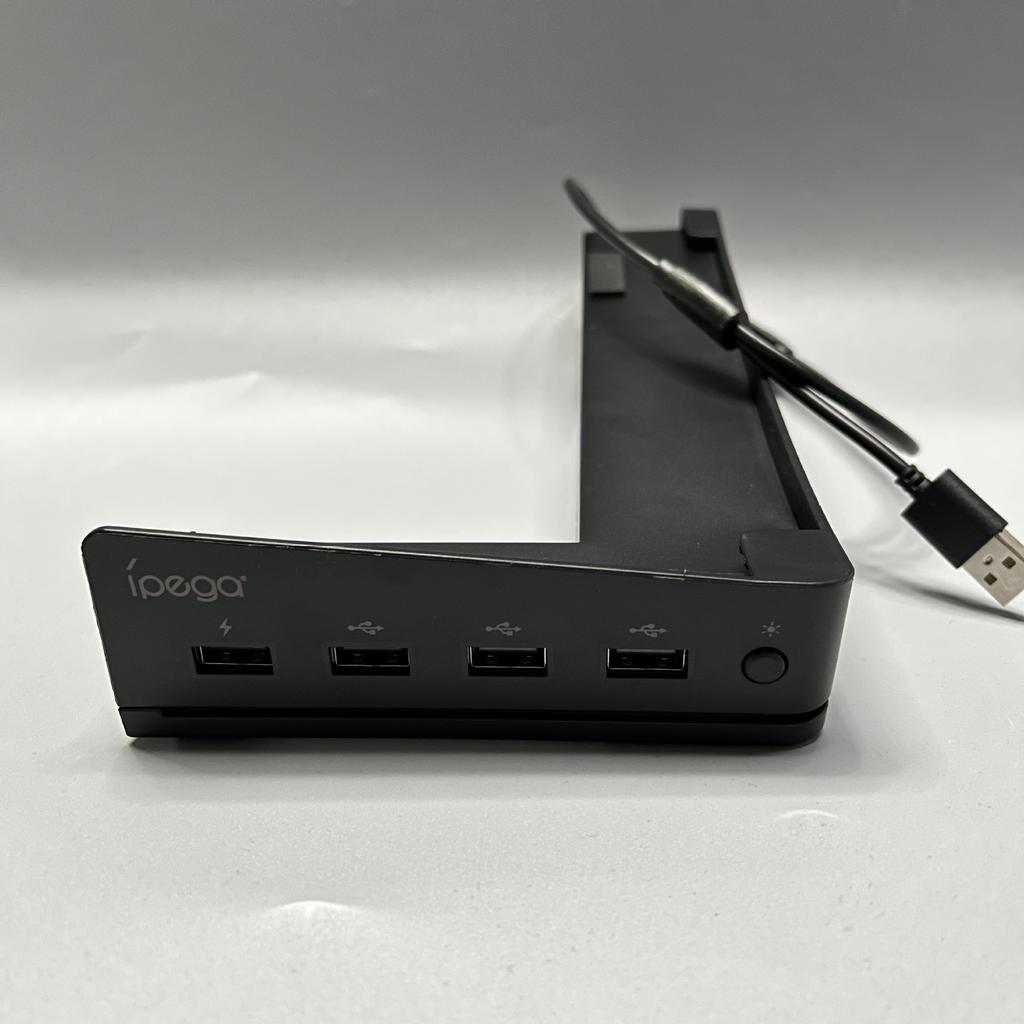 Горизонтальная консоль-стойка RGB с 14 режимами освещения и 4 USB-концентраторами, боковая подставка для PS5 Slim Disc и Digital, базовый держатель с функцией быстрой зарядки контроллера