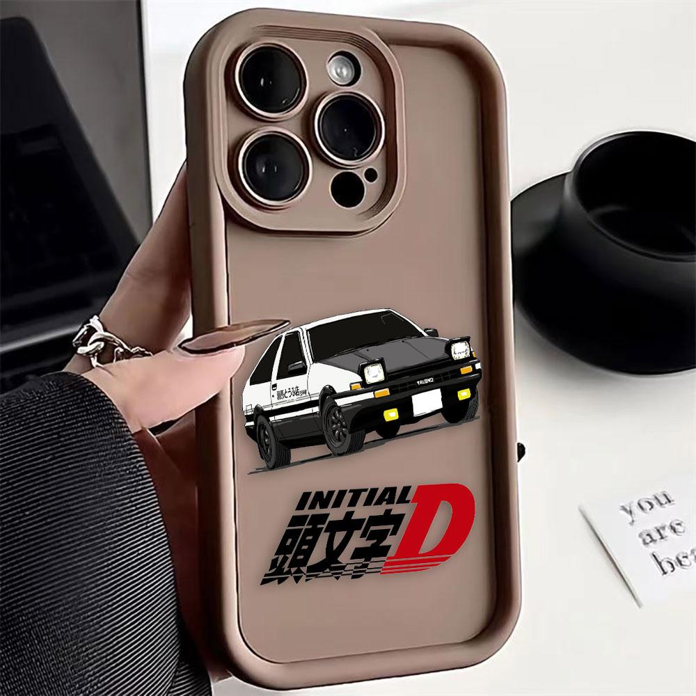 Чехол для телефона автомобиля с задним фонарем Initial D AE86 Для iphone Apple 17 AIR 16 16E 11 12 13 14 15 XR Plus Pro Max Силиконовый чехол