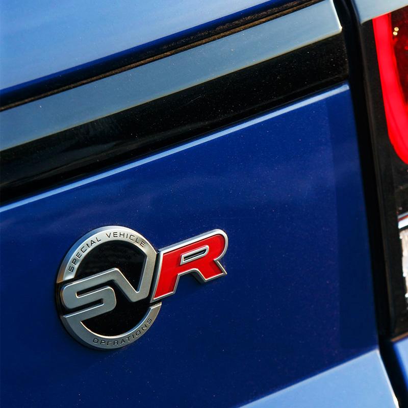 1 шт. 3D металлическая наклейка SV SVR, значок, эмблема, наклейки, Стайлинг автомобиля для Range Rover Evoque Defender Discovery Auto