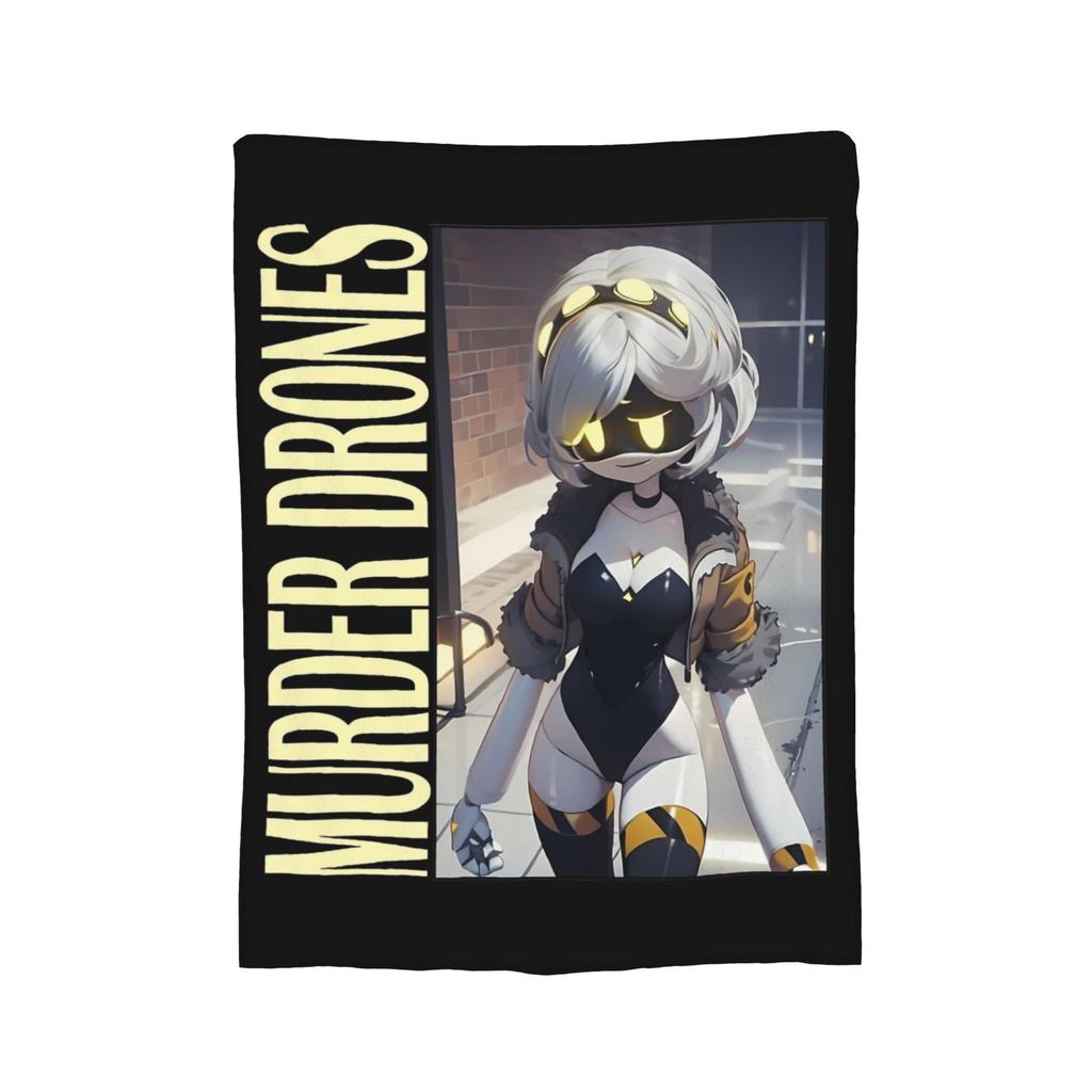 Murder Drones Blanket Flannel Textile Decor Multi-function Soft Throw Blankets for Home Couch Bedspreads