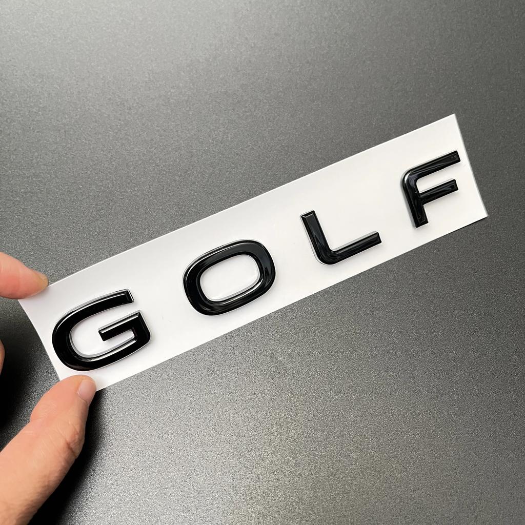2026 Hot For VOLKSWAGEN VW For VW Golf 8 Rline Rear Vehicle Logo Post Character Mark English Letter Golf Logo Silver