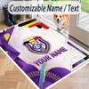 Custom Text Printed Rug Anderlecht FC Non Slip Floor Carpet For Home Room Decor