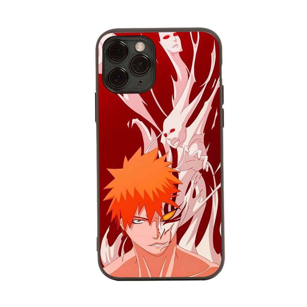 Чехол для iPhone 16 15 Plus 14 13 12 11 Pro 8 7 6S 6 SE 5S X XR XS Max Realme C30 C33 C31 9I Black Sofe Cover WI56 Anime Bleach