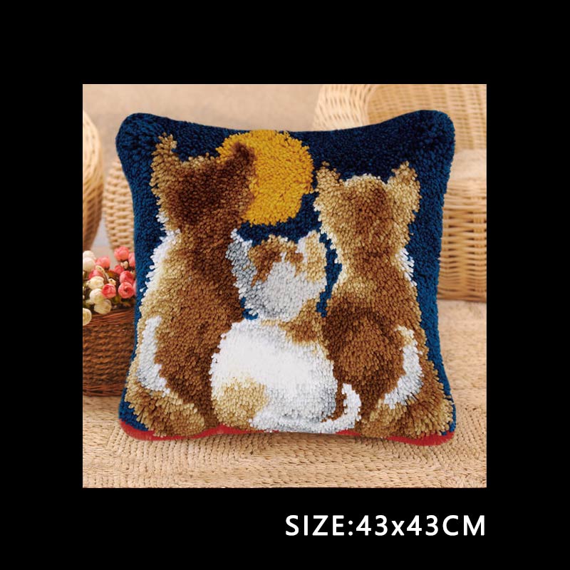Hook Latch Kit Pillow Rug Foamiran For Needlework Knitted Cushion Canvas Cross Stitch Diy Embroidery Carpet Crocheting Yarn Hook