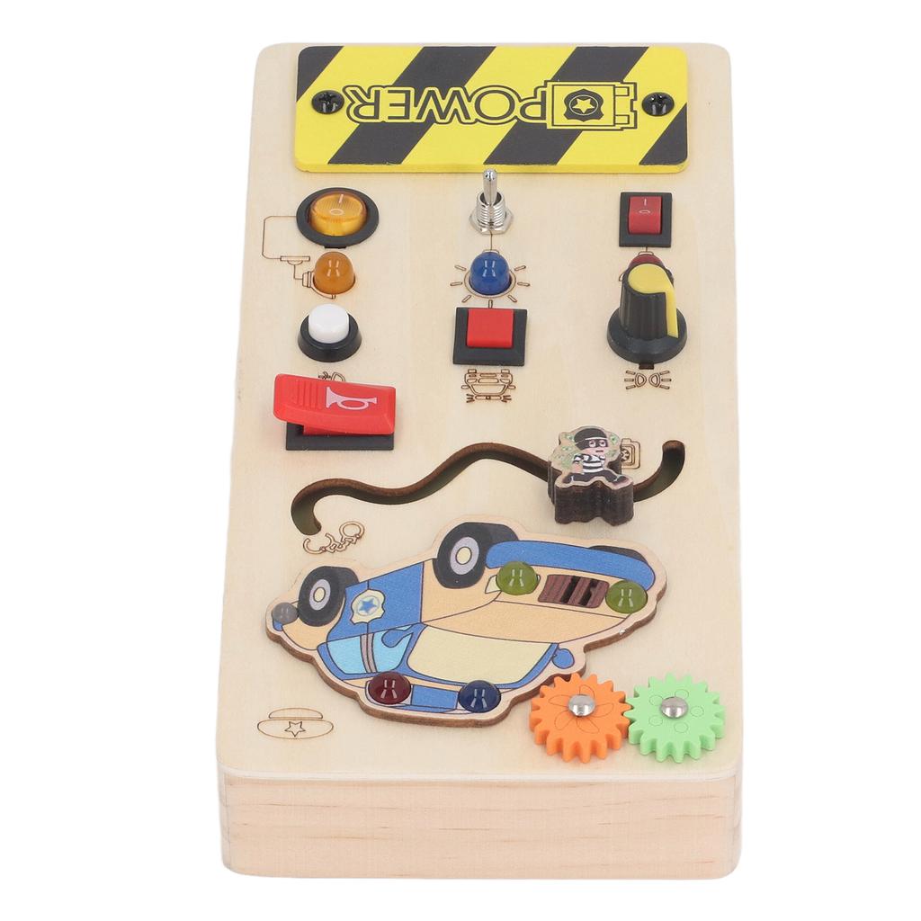 Светильник с выключателем, обучающая доска из липы, координация движений рук и глаз, светодиодный выключатель, сенсорная доска для