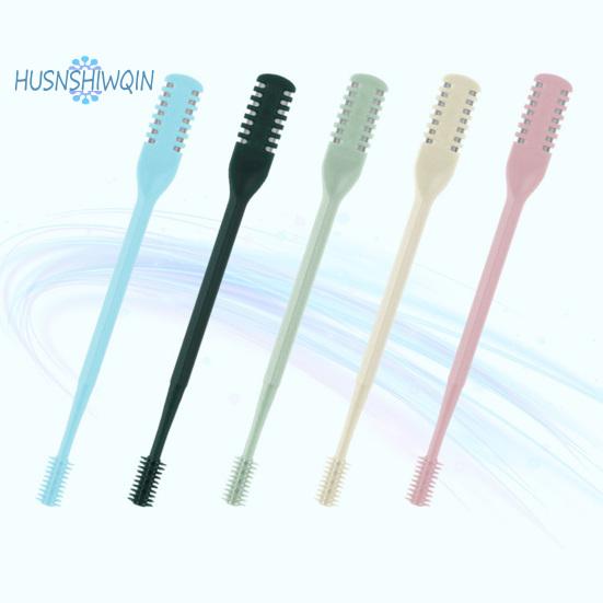 Ручной прибор для удаления волос в носу с двойной головкой - вращающийся на 360 градусов, острый, триммер для волос в носу унисекс для взрослых