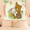 Cute Bear Cartoon Decorative Tapestry Home Wall Decoration Office Living Room Tapestry