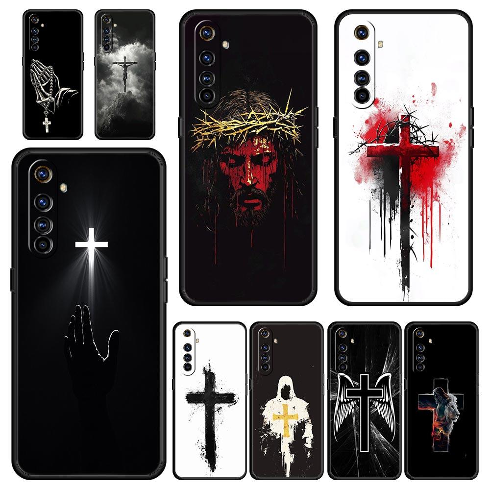 Чехол для телефона Библия Иисус Христос Крест для Realme 12 11 10 9 8 5G 7 6 GT5 GT3 GT2 Pro Plus C21 C11 C25 C35 GT Neo 2 3 3T 5