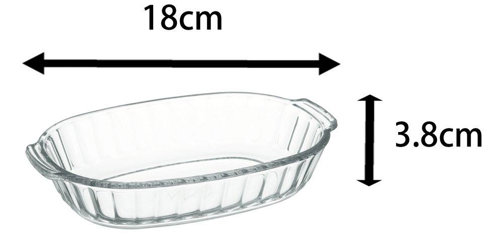 Iwaki BC3854 Стеклянная форма для запекания Basic Series x 8 см 370 мл Термостойкая 3.8