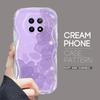 Мультяшный узор кремовая текстура чехол волнистый край мягкий силиконовый чехол для телефона OPPO Reno Realme OnePlus Vivo