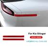 Наклейка из настоящего мягкого углеродного волокна для Kia Stinger 2019 2020 2025 2025 2025 LHD RHD Автомобиль Задний Стоп-сигнал Полоса Отделка Аксессуары