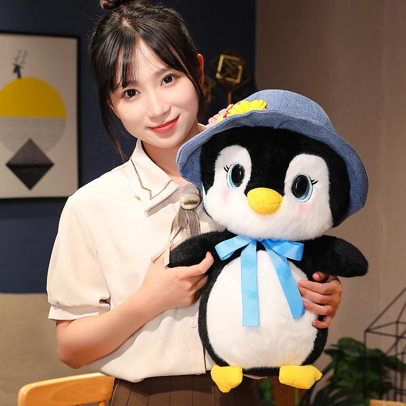 25-50 см Kawaii мягкие плюшевые игрушки в виде пингвина для детей, мягкая кукла, обнимаемые игрушки для влюбленных, рождественский подарок на День святого Валентина