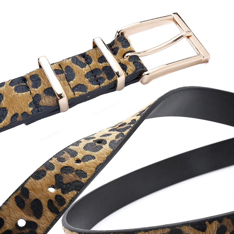 Belt Women's Decorative Creative Leopard Pattern Women's Belt with Jeans Belt New Women's Belt