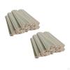 100 Pieces Unfinished Square Sticks Long Dowel Strips Wood Paint for Crafts