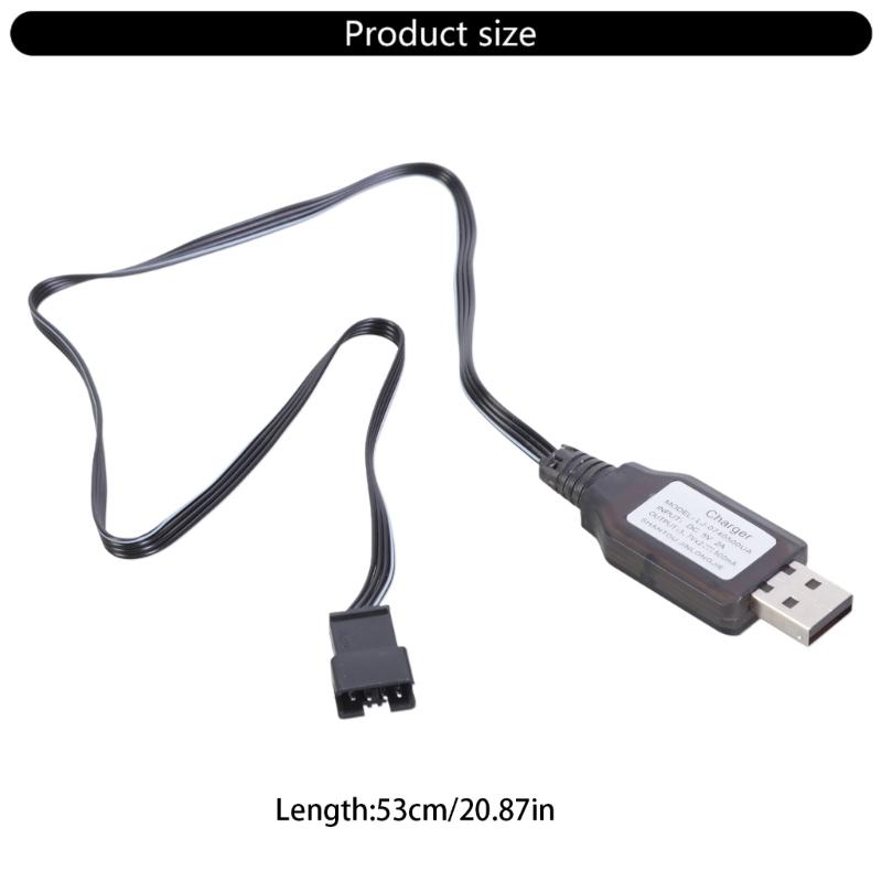 Кабель для зарядки USB SM4P Зарядное устройство SM4P Светодиодные индикаторы Для литиевой батареи 7,4 В RC Модели Автомобили Лодки Игрушка с дистанционным управлением