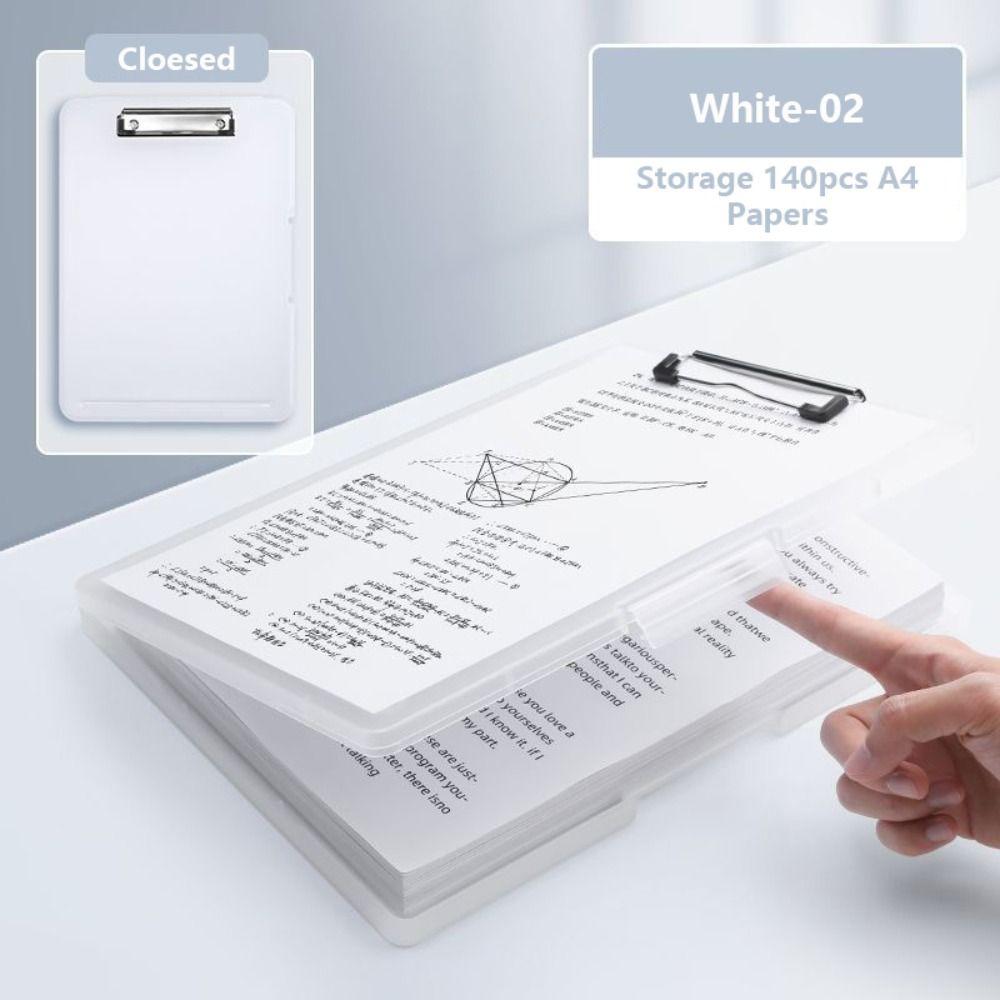 Dual-use File Box 2-in-1 Writing Pad High Quality Memo Clip Board Students