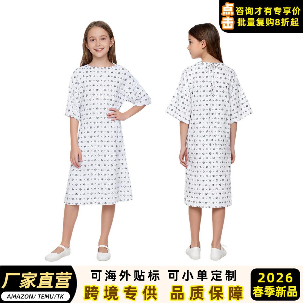 C Stranger Things Small 11COS Clothing Snowflake Hospital Clothing Stranger Things Dress X