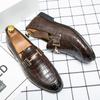 High Quality Casual Leather 38~48 Designer Mens Dress Wedding Black Fashion Office Business Loafers Formal Shoes for Men