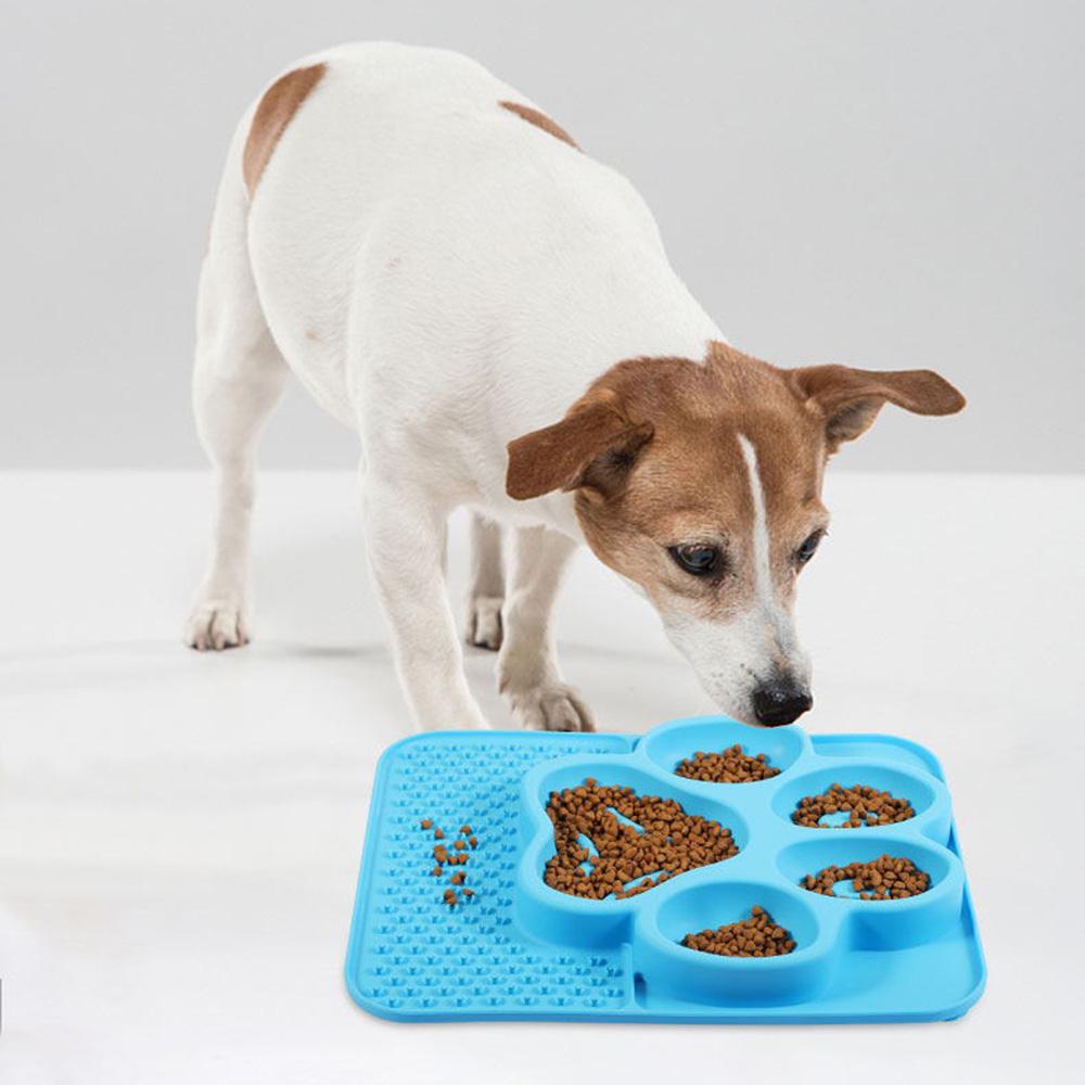 Pet Slow Feeder Mat Suction Cup Lick Pad Snuffle Mat Anti-Choke Dog Plate Stable Licking Mat for Dogs Cats Pet Supplies