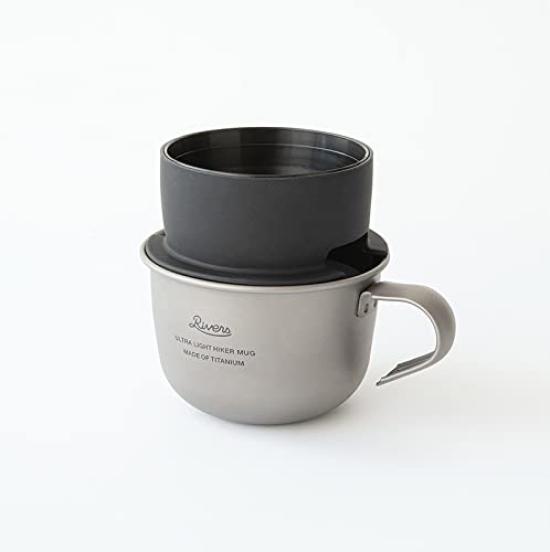 Easy Drip Coffee Set RIVERS Micro Coffee Dripper 2 Black Ultra Light Hiker Mug Stancescape S Size &