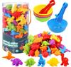 Children Fine Motor Skills Learning Counting Game Math Toy Colorful Animal Dinosaur Sorting Games Montessori Early Education Toy ZPG