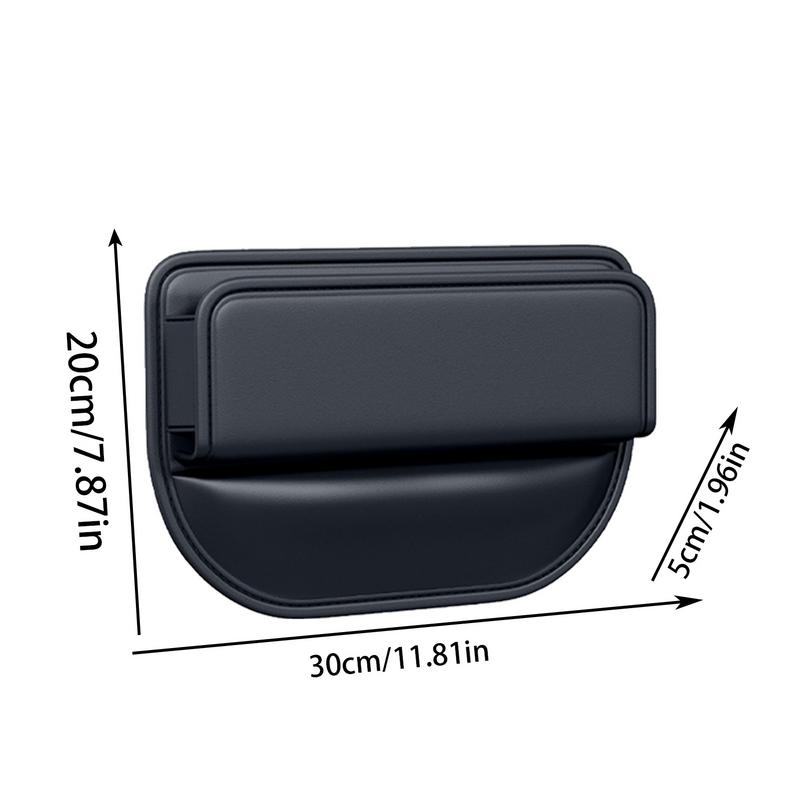 Ящик для хранения в слоте сиденья автомобиля, органайзер для наполнителя слота сиденья автомобиля, кожаный ящик для хранения в щелях между сиденьем и консолью автомобиля