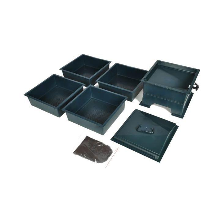 VidaXL Worm Composter 4 Trays 42 X 42 X 60 Cm 40585
