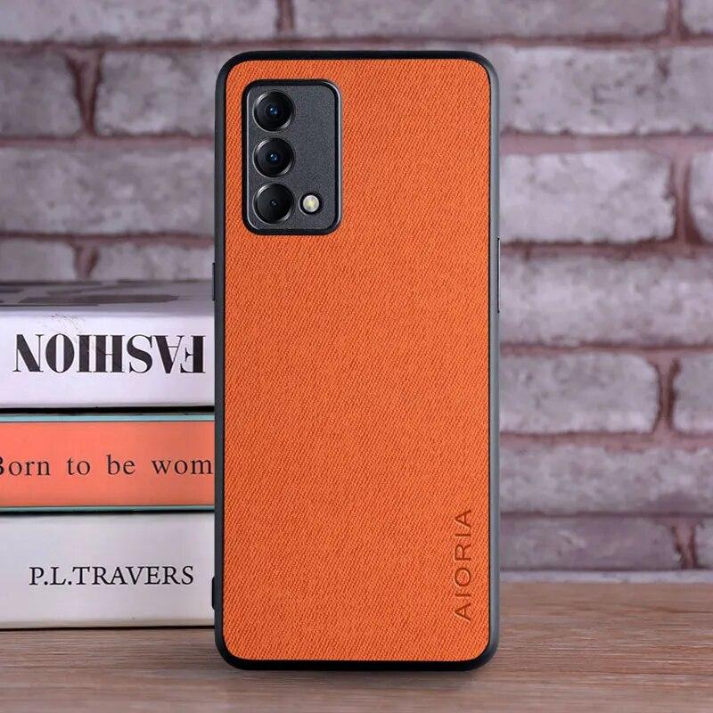 Чехол для OPPO Realme GT Master Edition 5G, роскошный текстильный кожаный мягкий чехол для телефона для Realme GT Master Case Funda