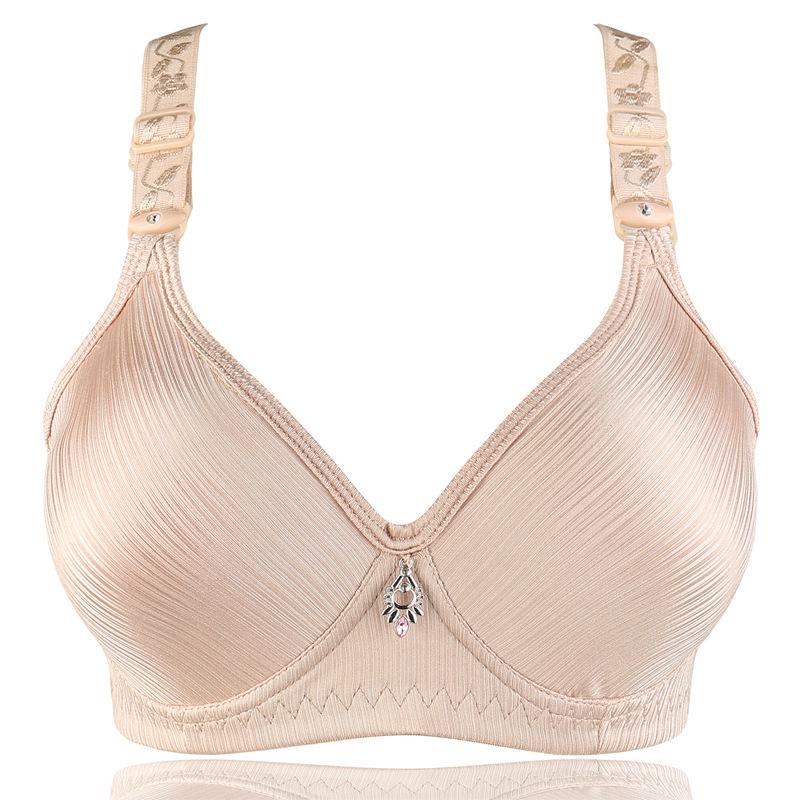 Женские большие бюстгальтеры Push Up Ice Silk Бесшовный верхний бюстгальтер Bralette Lace Wireless Летние бюстгальтеры Plus Size Top Нижнее белье