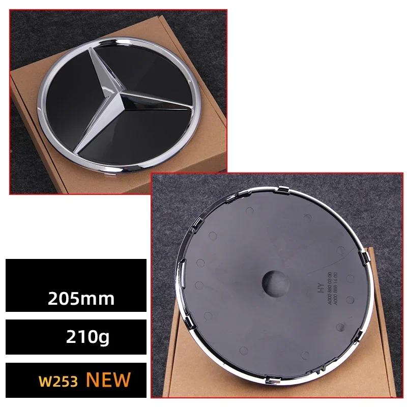 1pcs Car Front Grille Emblem Star Badge  Logo Mirror For Mercedes Benz W205 W204 W253 W213 W206 W166 gle glc