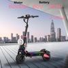 New E-Scooter BOYUEDA S5 Electric Scooter 6000W Motor 60V38AH Battery 120KM Range 85KM/H Speed NFC Smart App RGB Lights Off-road E Scooters