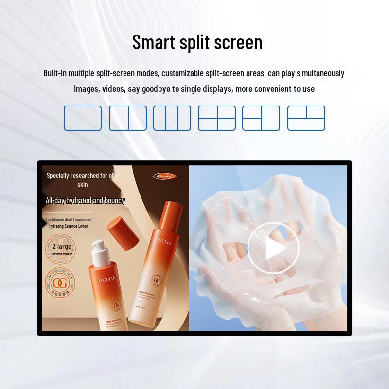 ZhiJia 50-inch Interactive Touchscreen Kiosk Advertising Display CN plug (adapter included)