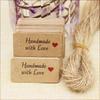 100 шт. Бирки из крафт-бумаги с веревочками, ручная работа, с любовью, бирки для одежды, бирки для конфет/подарков/печенья, этикетки для упаковки, карточки